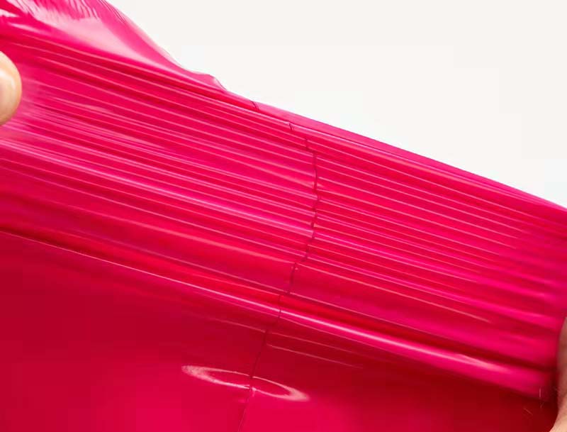 灞桥玫红色快递袋-05